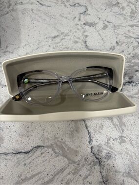 Anne Klein never worn Women's RX  Gray Fashion Glasses.